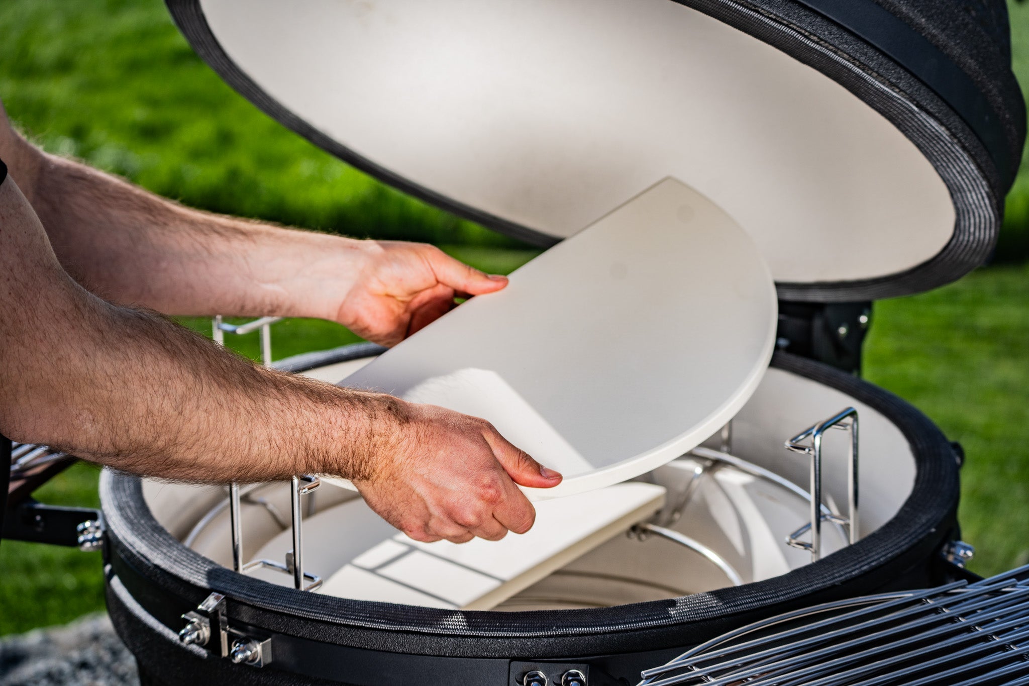 TIGER FIRE Heat Deflector for Kamado BBQ