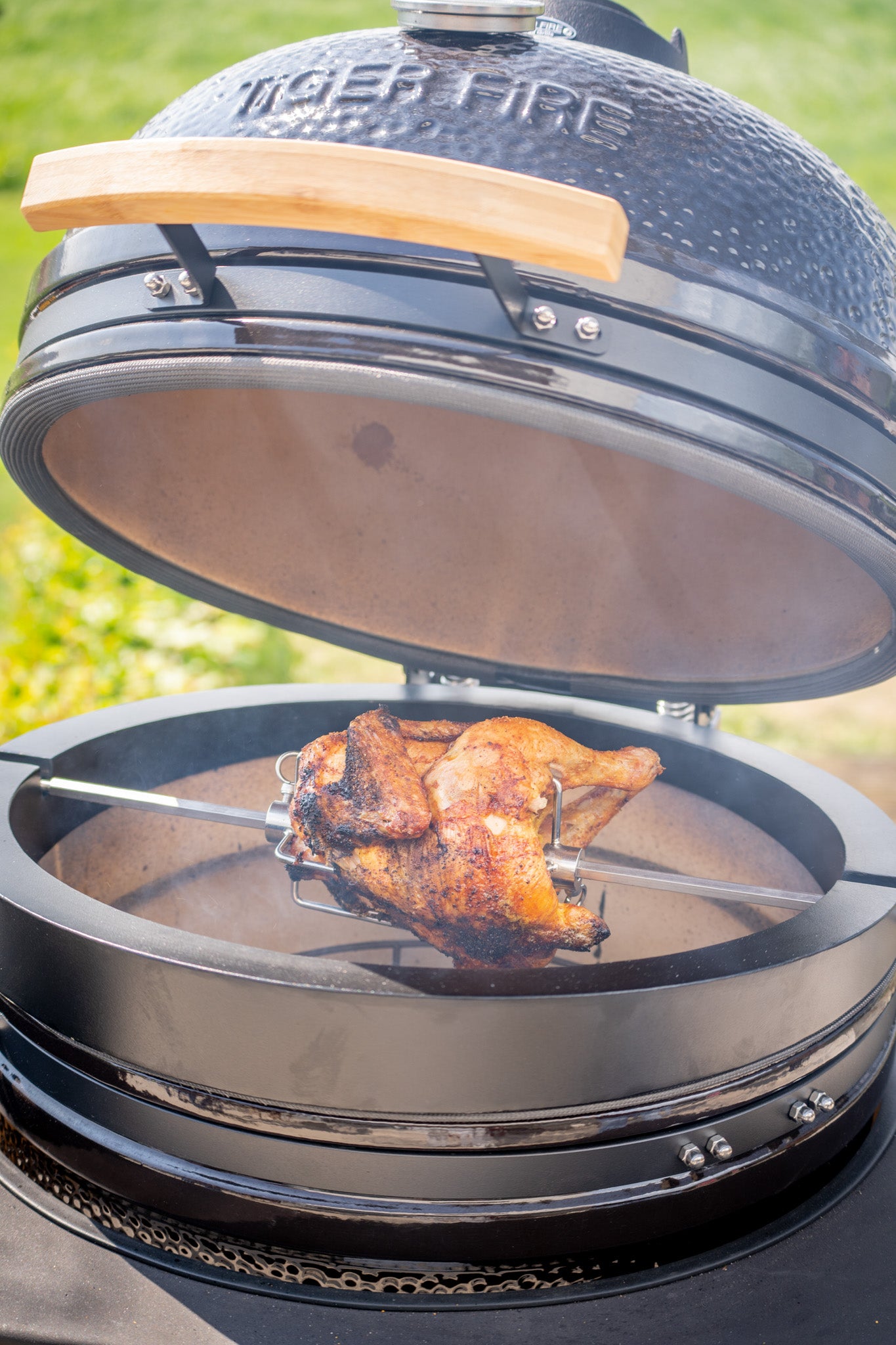 TIGER FIRE Rotisserie for Kamado BBQ