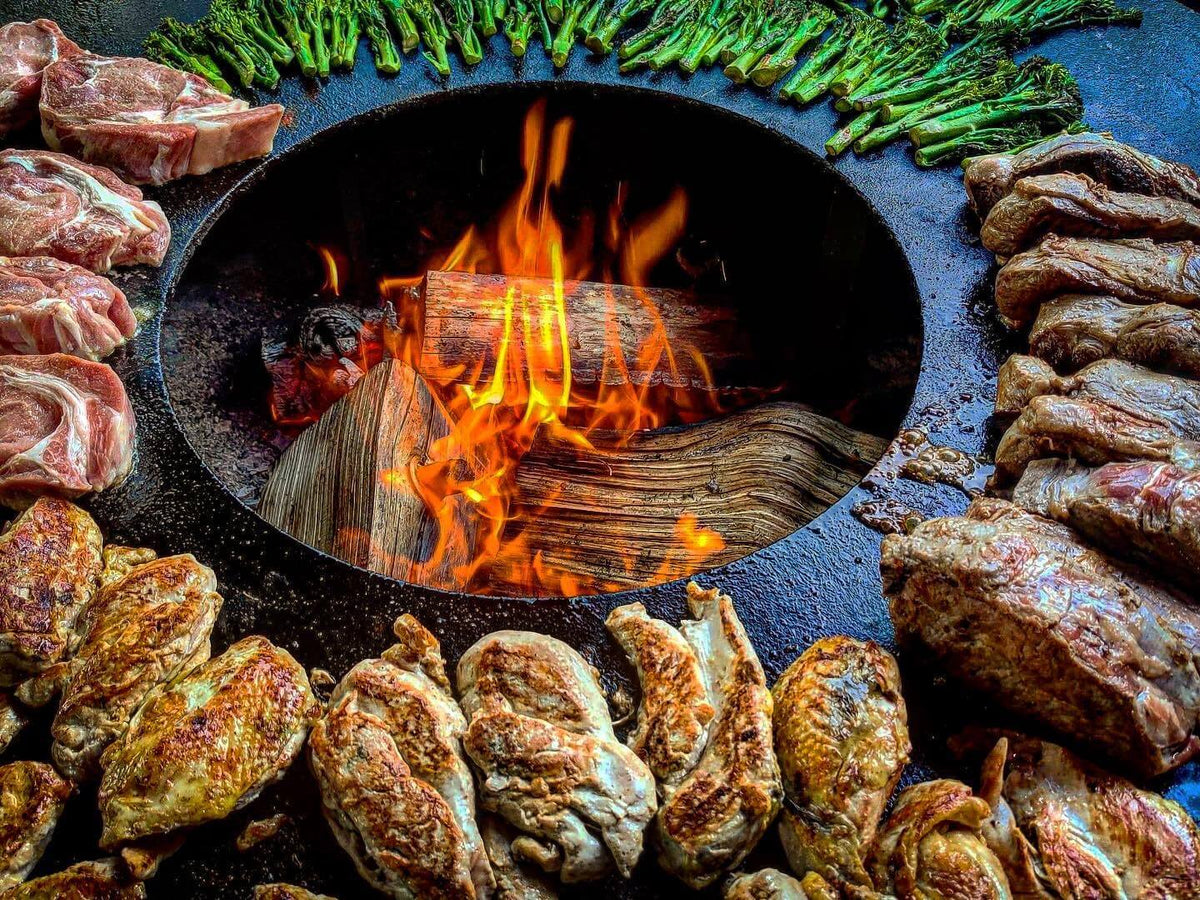 Tiger Fire plancha barbecue outdoor setup